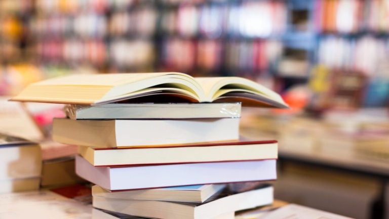 stack of books